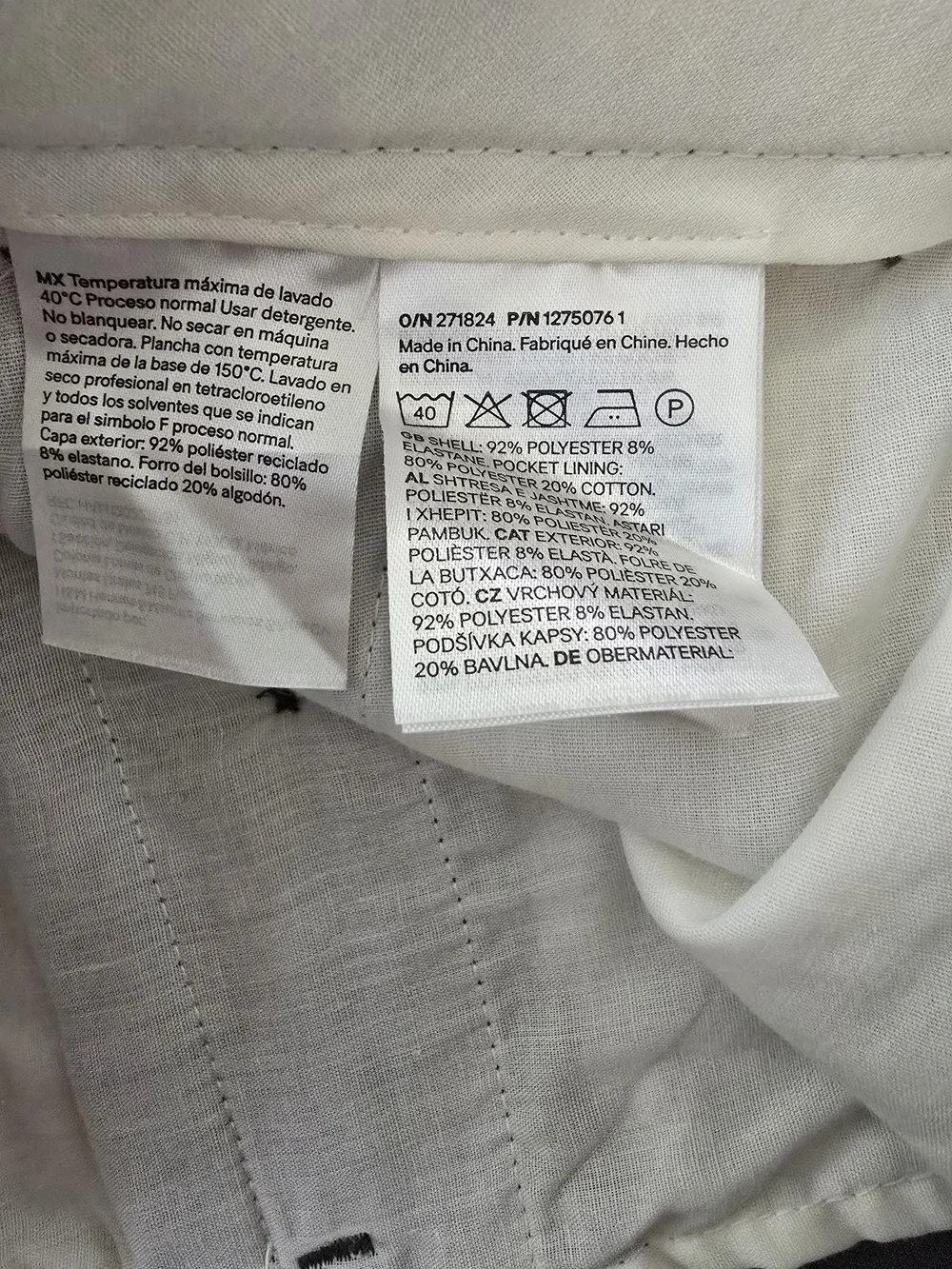 H&M Men's‎ Dress Pants Size 30 Gray Slim Fit Cropped Pants